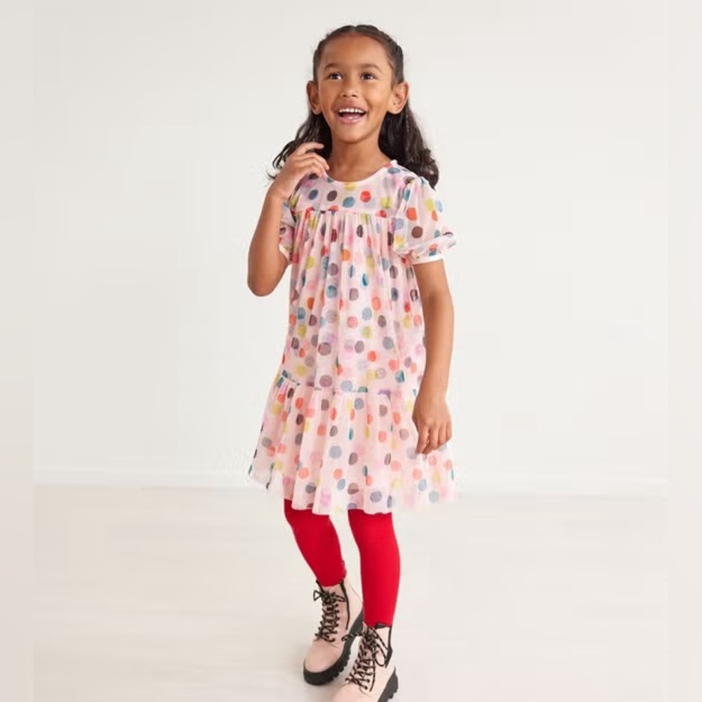 Hanna Andersson polka dot tulle dress